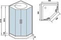 Душевая кабина WeltWasser WW500 Nesse 902 90x90 10000003280 профиль хром, стекло прозрачное 10000003280