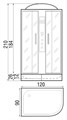 Душевая кабина River Dunay 120/90/24 MT L (10000003128) 10000003128