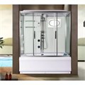 Душевая кабина WeltWasser WW500 Emmer 170х85 10000003926 с гидромассажем, профиль хром, стекло прозрачное 10000003926
