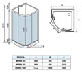 Душевая кабина WeltWasser WW500 Werra 1001 100x100 10000003224 профиль хром, стекло прозрачное 10000003224