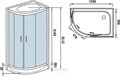 Душевая кабина Weltwasser WW500 Werra 1204 120х90 R 10000003331 с гидромассажем, профиль хром, стекло прозрачное 10000003331