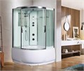 Душевой бокс WeltWasser WW500 Emmer 13555 135x135 10000003290 профиль хром, стекло прозрачное 10000003290