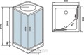 Душевая кабина Weltwasser WW500 Laine 904 90х90 10000003268 профиль хром, стекло прозрачное 10000003268