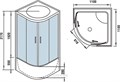 Душевая кабина WeltWasser WW500 Emmer 11055 110x110 10000003288 профиль хром, стекло прозрачное 10000003288