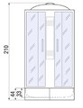 Душевая кабина River Nara light Б/К XL 90/24 MT (10000006217) 10000006217