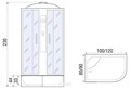 Душевая кабина River Desna XL 120/90/44 MT R (10000006160) 10000006160
