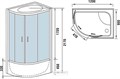 Душевая кабина WeltWasser WW500 Halle 1204 120x90 R 10000003315 с гидромассажем, профиль хром, стекло прозрачное 10000003315