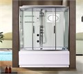 Душевой бокс WeltWasser WW500 Emmer 150х85 10000003925 с гидромассажем, профиль хром, стекло прозрачное 10000003925