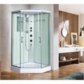 Душевая кабина WeltWasser WW500 Nesse 1004 100x100 10000003285 с гидромассажем, профиль хром, стекло прозрачное 10000003285