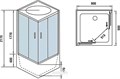 Душевая кабина Weltwasser WW500 Aller 904 90х90 10000003257 профиль хром, стекло прозрачное 10000003257