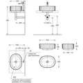 Раковина ARTBASIN Vento/АртБейзин Венто накладная 50, белая матовая VE.wb.50\WHT.M