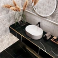 Раковина ARTBASIN Vento/АртБейзин Венто накладная 50, белая матовая VE.wb.50\WHT.M