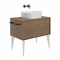 Раковина ARTBASIN Vento/АртБейзин Венто накладная 50, белая глянцевая VE.wb.50\WHT