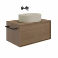 Раковина ARTBASIN Vento/АртБейзин Венто накладная 50, песочная матовая VE.wb.50\SAN