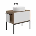 Раковина ARTBASIN Sabbia/АртБейзин Саббья накладная 50, белая матовая SA.wb.50\WHT.M