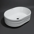 Раковина ARTBASIN Sabbia/АртБейзин Саббья накладная 50, белая глянцевая SA.wb.50\WHT