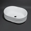 Раковина ARTBASIN Sabbia/АртБейзин Саббья накладная 50, белая глянцевая SA.wb.50\WHT