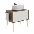 Раковина ARTBASIN Sabbia/АртБейзин Саббья накладная 50, белая глянцевая SA.wb.50\WHT