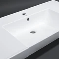 Раковина Cubo/Кубо подвесная\мебельная 100, белая глянцевая CU.wb.100