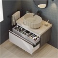 Раковина ARTBASIN Conchiglia/АртБейзин Конкилья накладная 50, песочная матовая CC.wb.50\SAN