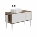 Раковина ARTBASIN Conchiglia/АртБейзин Конкилья накладная 50, белая матовая CC.wb.50\WHT.M