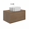 Раковина ARTBASIN Conchiglia/АртБейзин Конкилья накладная 50, белая глянцевая CC.wb.50\WHT