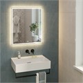 Зеркало Tecno/Текно c LED 70 с подсветкой, с функцией антизапотевание, белый глянцевый TE.mi.70