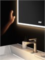 Зеркало Tecno/Текно c LED 70 с подсветкой, с функцией антизапотевание, белый глянцевый TE.mi.70