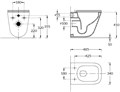 Унитаз Cubo Tornado/Кубо Торнадо подвесной, с системой смыва торнадо с крепежом и сиденьем, белый глянцевый CU.T.wc.02