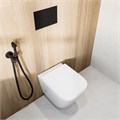 Унитаз Cubo Tornado/Кубо Торнадо подвесной, с системой смыва торнадо с крепежом и сиденьем, белый глянцевый CU.T.wc.02