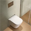 Унитаз Cubo Tornado/Кубо Торнадо подвесной, с системой смыва торнадо с крепежом и сиденьем, белый глянцевый CU.T.wc.02