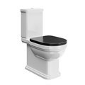 Сиденье Pompei/Помпеи для напольного унитаза, черное глянцевое PO.seat.01\BLK