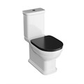 Сиденье Pompei/Помпеи для напольного унитаза, черное глянцевое PO.seat.01\BLK