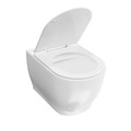 Сиденье Plaza Modern/Плаза Модерн для подвесного унитаза, белое глянцевое PLMR.seat.02\WHT