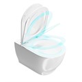 Сиденье Plaza Modern/Плаза Модерн для подвесного унитаза, белое глянцевое PLMR.seat.02\WHT