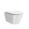 Сиденье Plaza Modern/Плаза Модерн для подвесного унитаза, белое глянцевое PLMR.seat.02\WHT