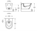 Биде Plaza Modern/Плаза Модерн подвесное, белый глянцевый PLM.bidet.02