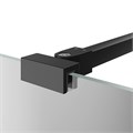 Фиксатор для стеклянной шторки Vetro/Ветро, 25 см, матовый черный VE.FB250.BSD.BLK.M