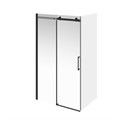 Душевая дверь Cristallo/Кристалло, раздвижная с функцией плавного открывания и закрывания, 120х210, матовый черный CT.120.SD.BLK.M