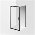 Душевая боковая панель Vetro/Ветро, 100х195, матовый черный VE.100.FP.BLK.M