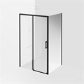 Душевая боковая панель Vetro/Ветро, 100х195, матовый черный VE.100.FP.BLK.M
