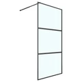 Душевая перегородка Loranto 100х200 CS-X03B-100 профиль черный матовый CS-X03B-100