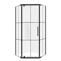 Душевой уголок Loranto 100х100х190 CS-816H-100 цвет черный матовый CS-816H-100