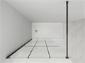 Душевая перегородка Loranto Walk-in 80x200 регулируемый кронштейн 70-100 мм, прозрачное стекло "Лофт клетка" 8 мм, профиль черный матовый (CS-W02B-80) CS-W02B-80