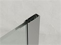 Душевая перегородка Loranto Walk-in 100x200 регулируемый кронштейн 70-100 мм, прозрачное стекло 8 мм, профиль черный матовый (CS-W04B-100) CS-W04B-100