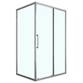 Душевое ограждение Loranto 120x80x190 раздвижная дверь, универсальная, прозрачное стекло 6 мм, профиль серый матовый (CS-AB02GG-128) CS-AB02GG-128