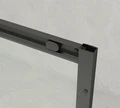 Душевое ограждение Loranto 120x80x190 раздвижная дверь, универсальная, прозрачное стекло 6 мм, профиль серый матовый (CS-AB02GG-128) CS-AB02GG-128