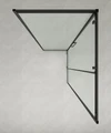 Душевое ограждение Loranto 120x80x190 раздвижная дверь, универсальная, прозрачное стекло 6 мм, профиль серый матовый (CS-AB02GG-128) CS-AB02GG-128