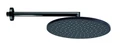 Верхний душ Bossini  COSMO Ø 280 mm с кронштейном 400 mm, черный матовый (H70596I.073) H70596I.073