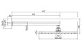 Верхний душ Bossini Cosmo 1 режим, черный матовый ( H69598I.073) H69598I.073